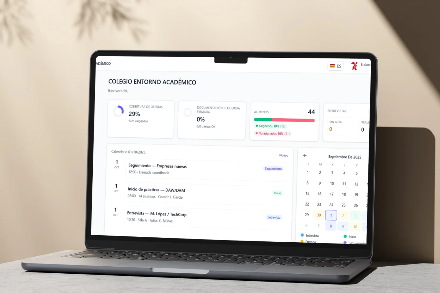 software de gestion de practicas FP